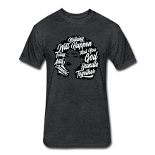 Load image into Gallery viewer, Fitted Cotton/Poly T-Shirt by Next Level - heather black