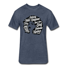 Load image into Gallery viewer, Fitted Cotton/Poly T-Shirt by Next Level - heather navy