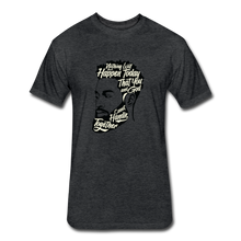 Load image into Gallery viewer, Fitted Cotton/Poly T-Shirt by Next Level - heather black