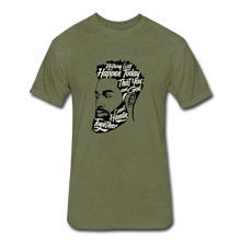 Load image into Gallery viewer, Fitted Cotton/Poly T-Shirt by Next Level - heather military green