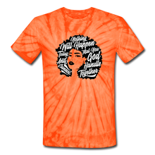 Load image into Gallery viewer, Benediction Afro Tie Dye T-Shirt - spider orange
