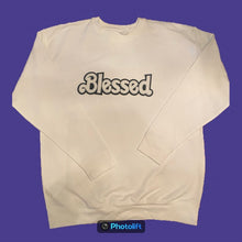 Load image into Gallery viewer, Blessed &amp; Humble Grey and White Crewneck
